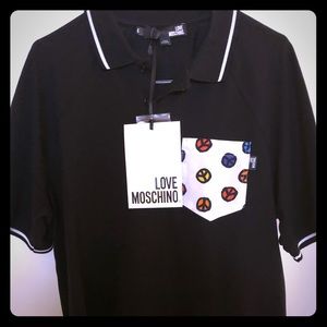 Moschino Polo Mens Size Large New w/ Tags